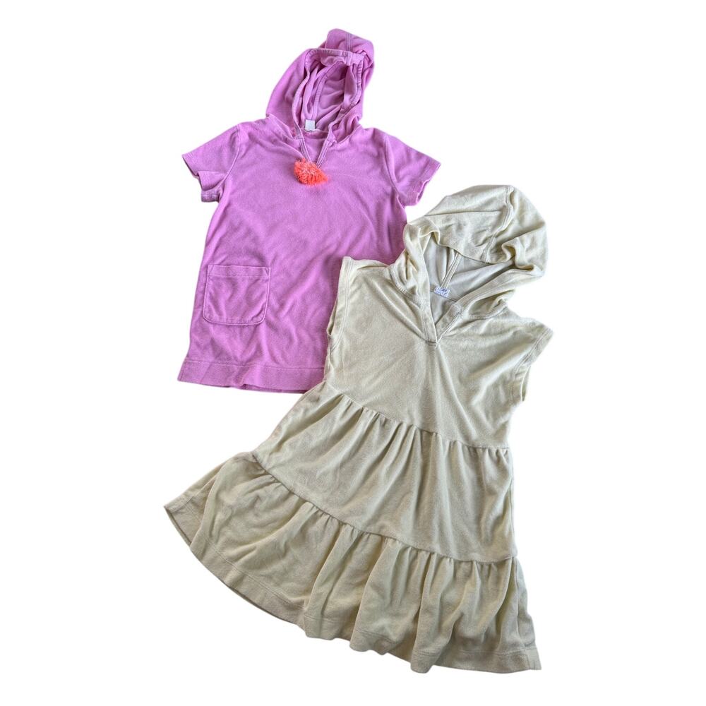 Crewcuts & Gap swim suit cover up bundle size 5/6, pink and yellow